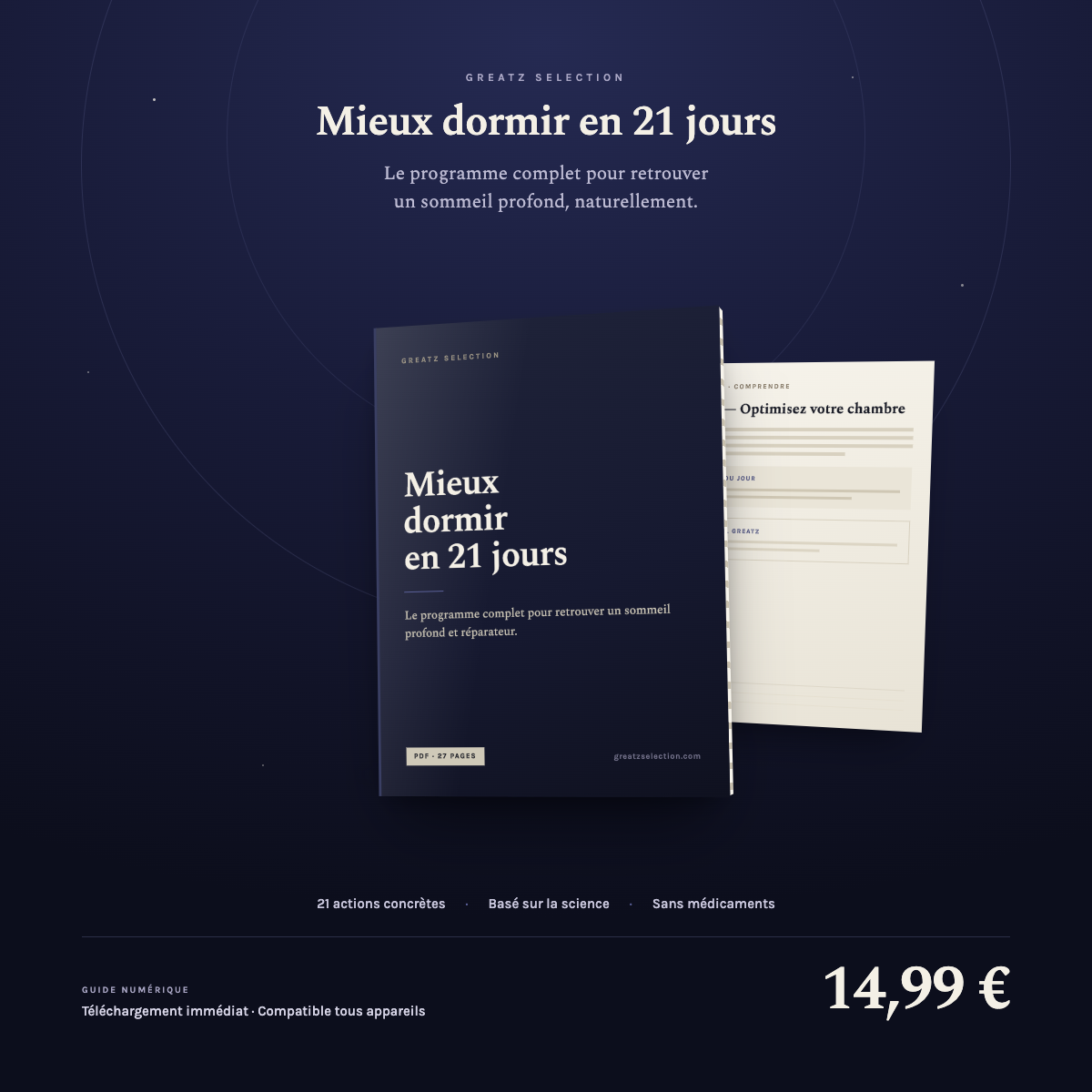 Guide Sommeil — Mieux Dormir en 21 Jours
