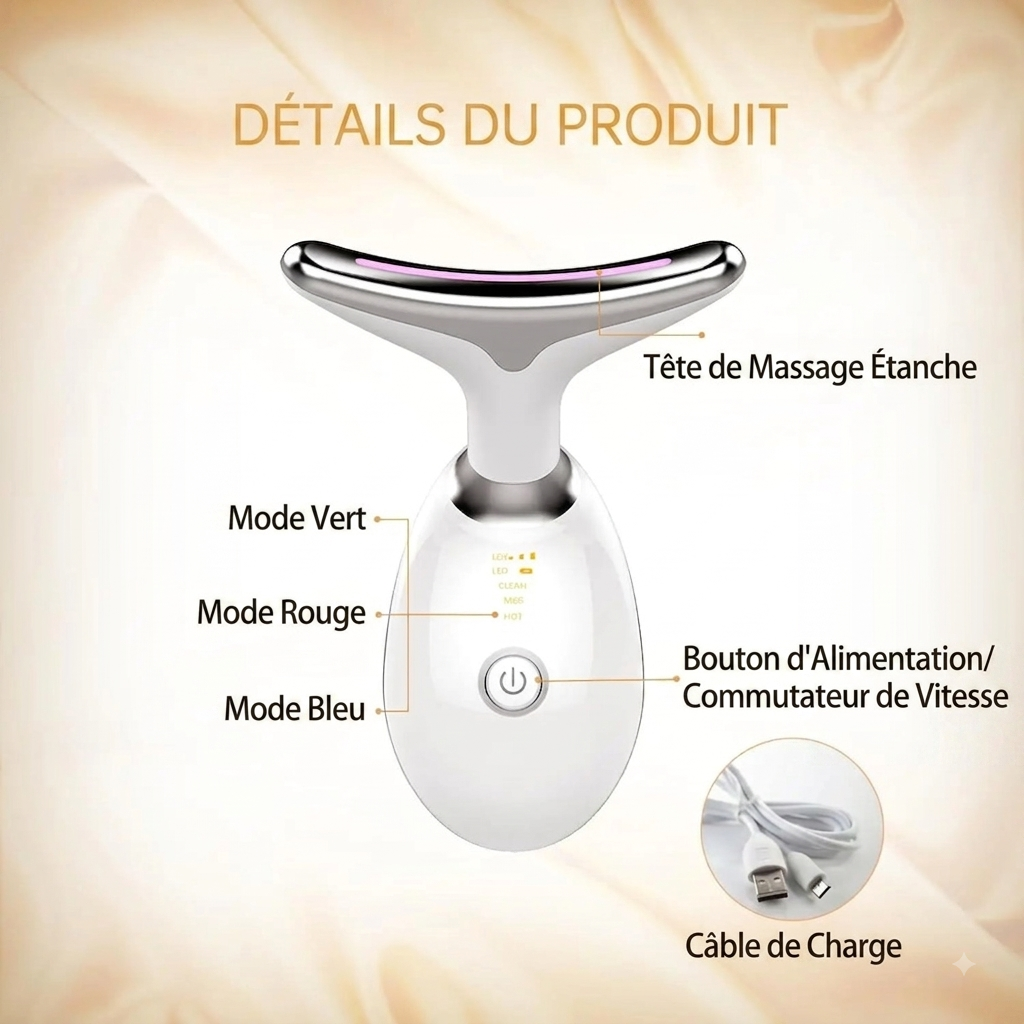 Appareil de massage facial LED