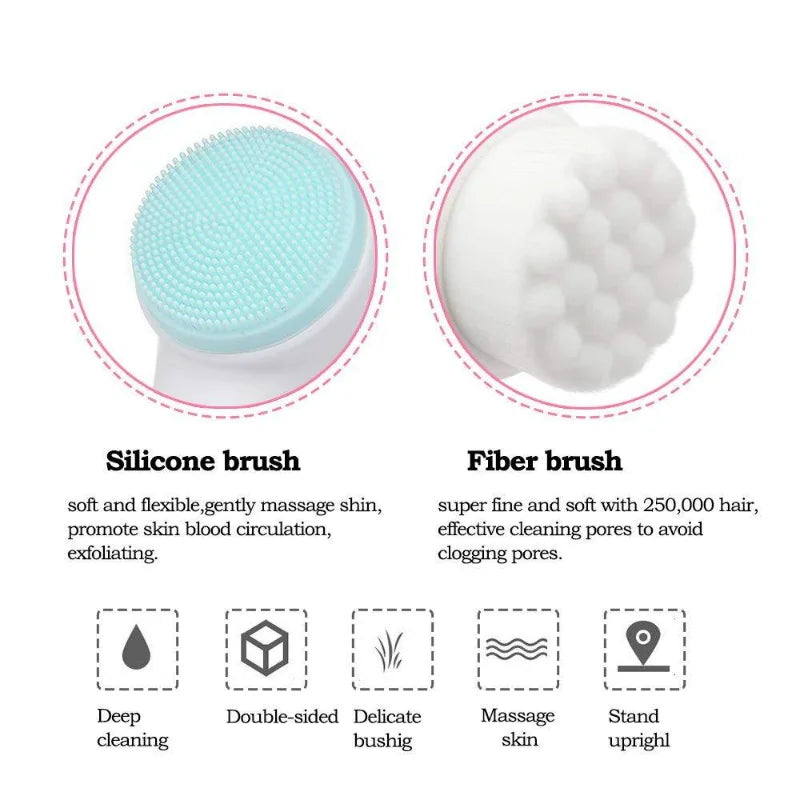 Brosse Visage Double-Face Exfoliante
